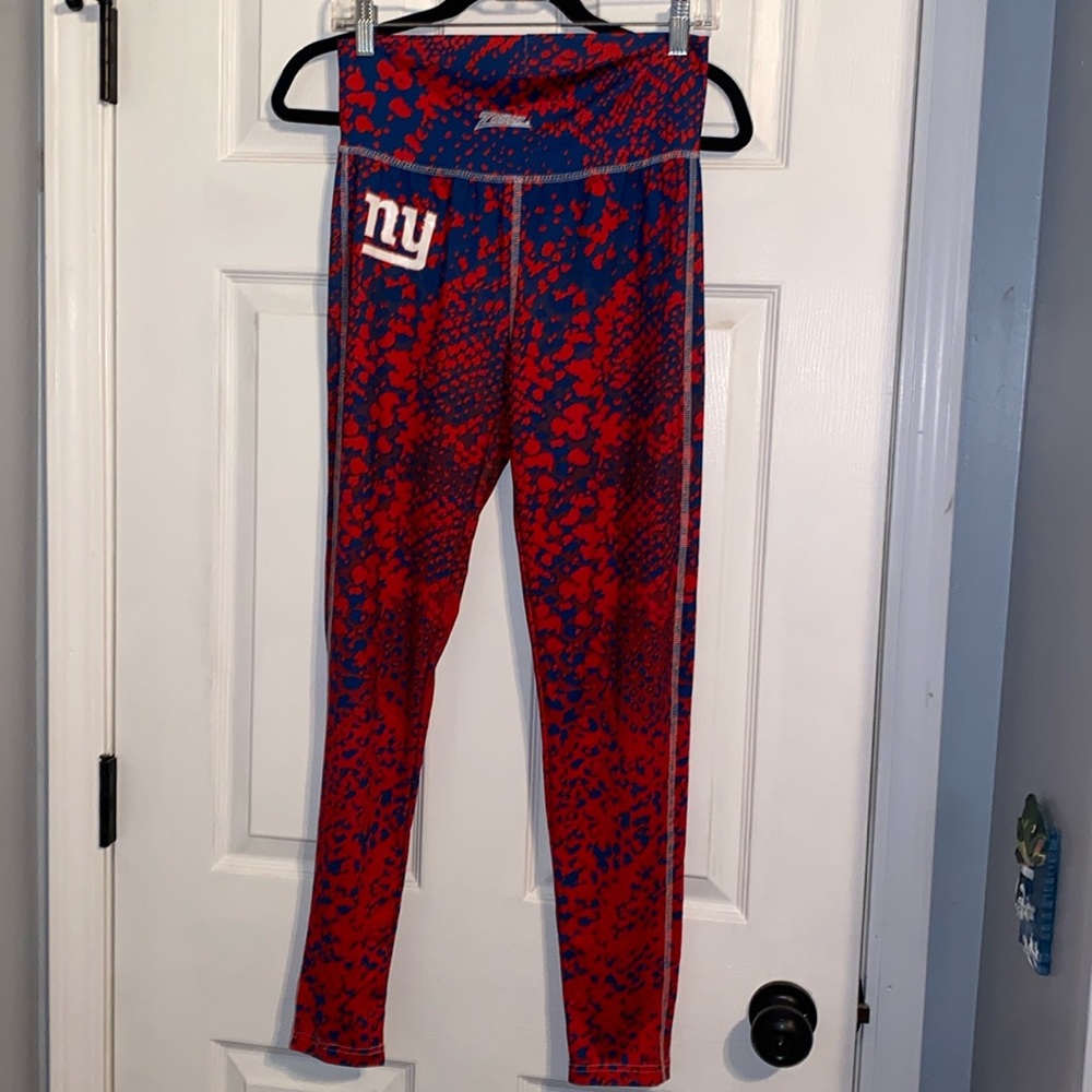 Zubaz NY Giants Gradient Print Leggings